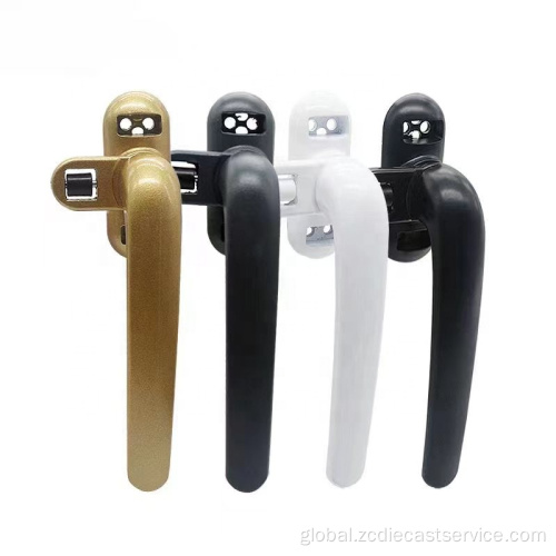 Gold Door Handles die casting parts zinc alloy door handle Factory